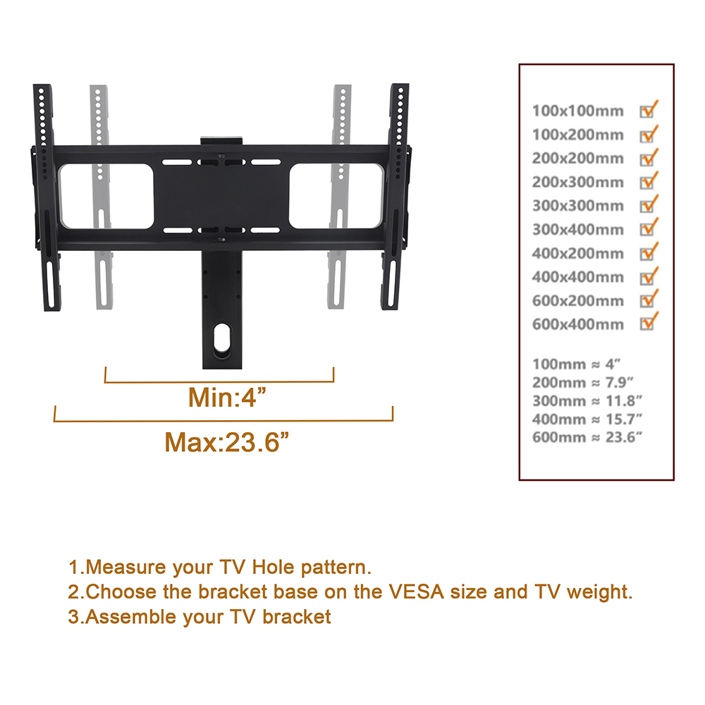 44" Tempered Glass Swivel TV Stand, Height Adjustable Universal Media Storage Stand, for Living Room, Entertainment Center - Black