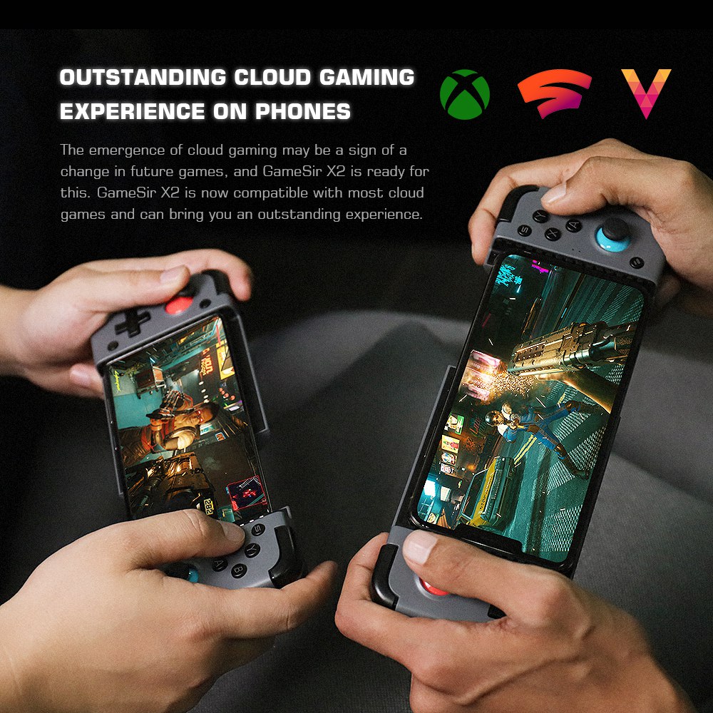 Ελεγκτής GameSir X2 Bluetooth Gaming για Android iOS Cloud Gaming Retractable Max 173mm