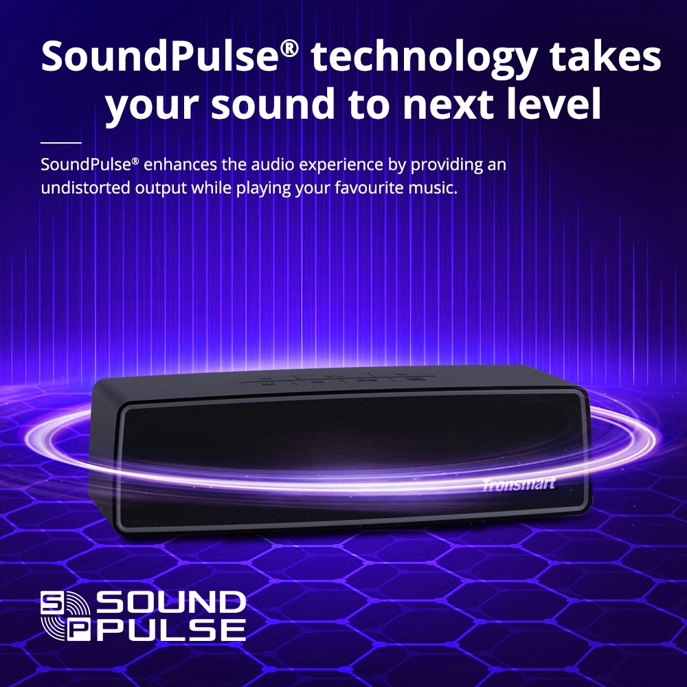 Tronsmart Studio 30 W intelligens Bluetooth hangszóró, SoundPulse technológia, APP vezérlés, Dinamikus 2.1 hang, Tune Conn Link akár 100 hangszóró, 15 órás lejátszási idő, C típus, Voice Assistant, IPX4