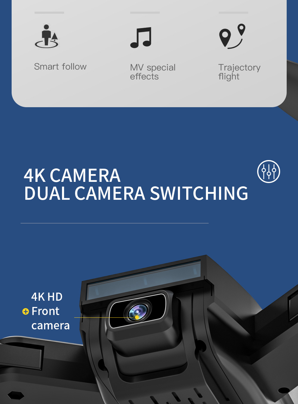 ZLL SG700 MAX 4K Dual Kamera GPS 5G WIFI FPV Kamera Optische Flusspositionierung Brushless RC Drohne - Zwei Batterien mit Tasche -