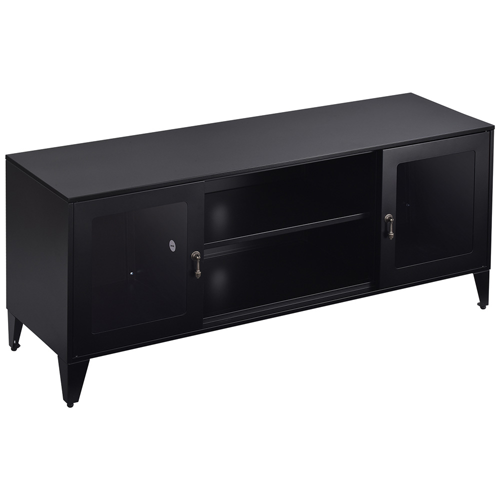 47" Metal TV Stand Suitable for Placing TVs up to 55" Black
