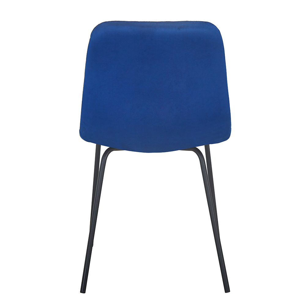 Modern Minimalist Style Velvet Dining Chair Set of 4, for Restaurant, Cafe, Tavern, Office, Living Room - Blue