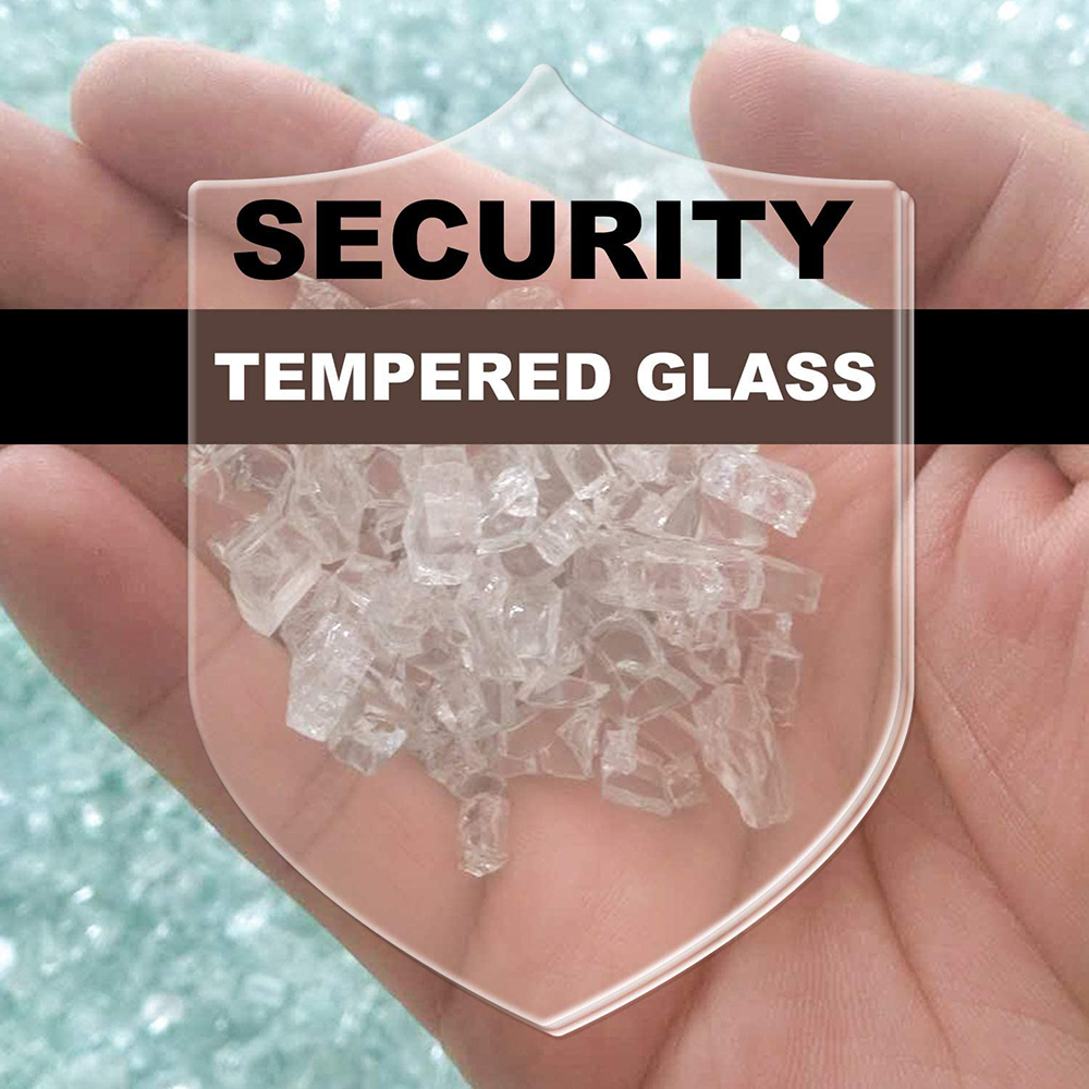 64" Glass Collection Display Cabinet with 4-layer Storage Shelf and Door, for Living Room, Bedroom, Office - Black