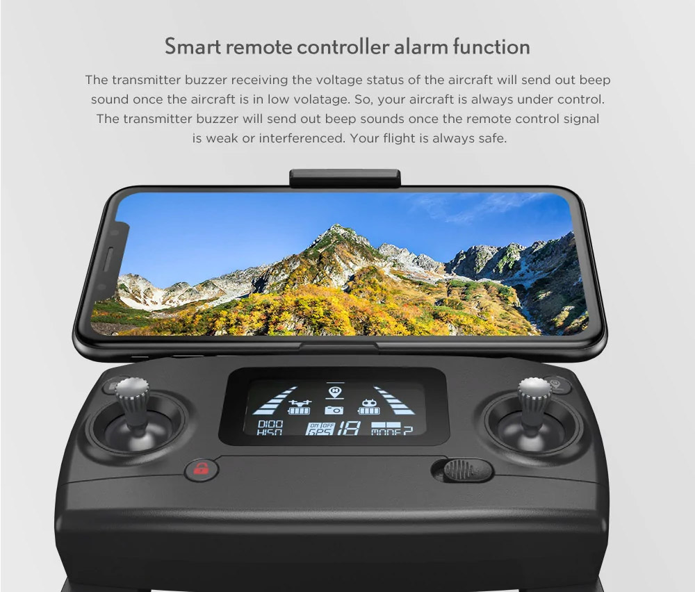 MJX Bugs B19 4K GPS 5G WiFi FPV 22mins Flight Time Foldable Brushless RC Drone - One Battery