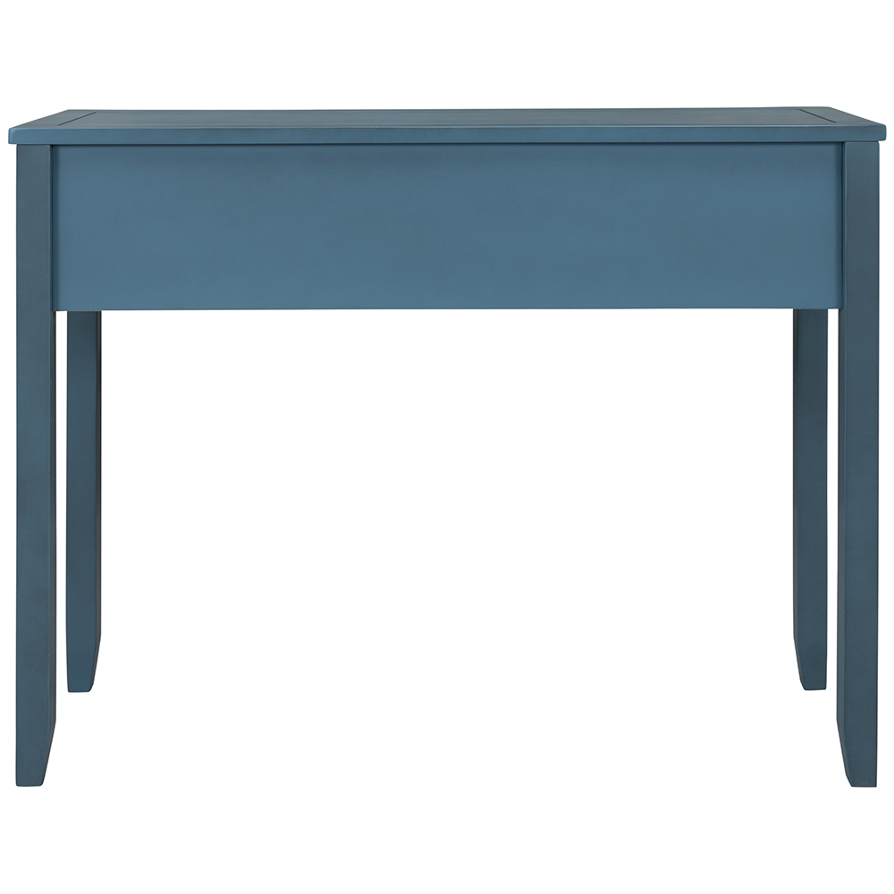 U-STYLE 39'' Modern Style Wooden Console Table with 3 Storage Drawers, for Entrance, Hallway, Dining Room, Kitchen - Navy