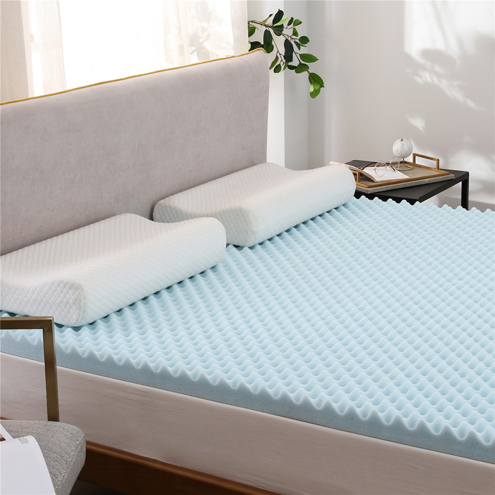 3-Inch Thick Gel Memory Foam Mattress Topper, Moisture-proof and Breathable, Relieve Pressure Points (Only Mattress) - Queen Size