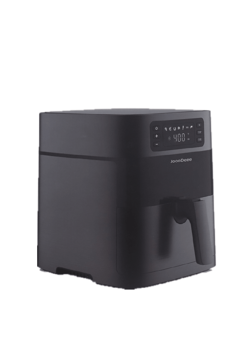 JoooDeee Electric Air Fryer 5.8QT Capacity, with 7 Presets, LED Touch Digital Screen, and Non-stick Square Basket - Black