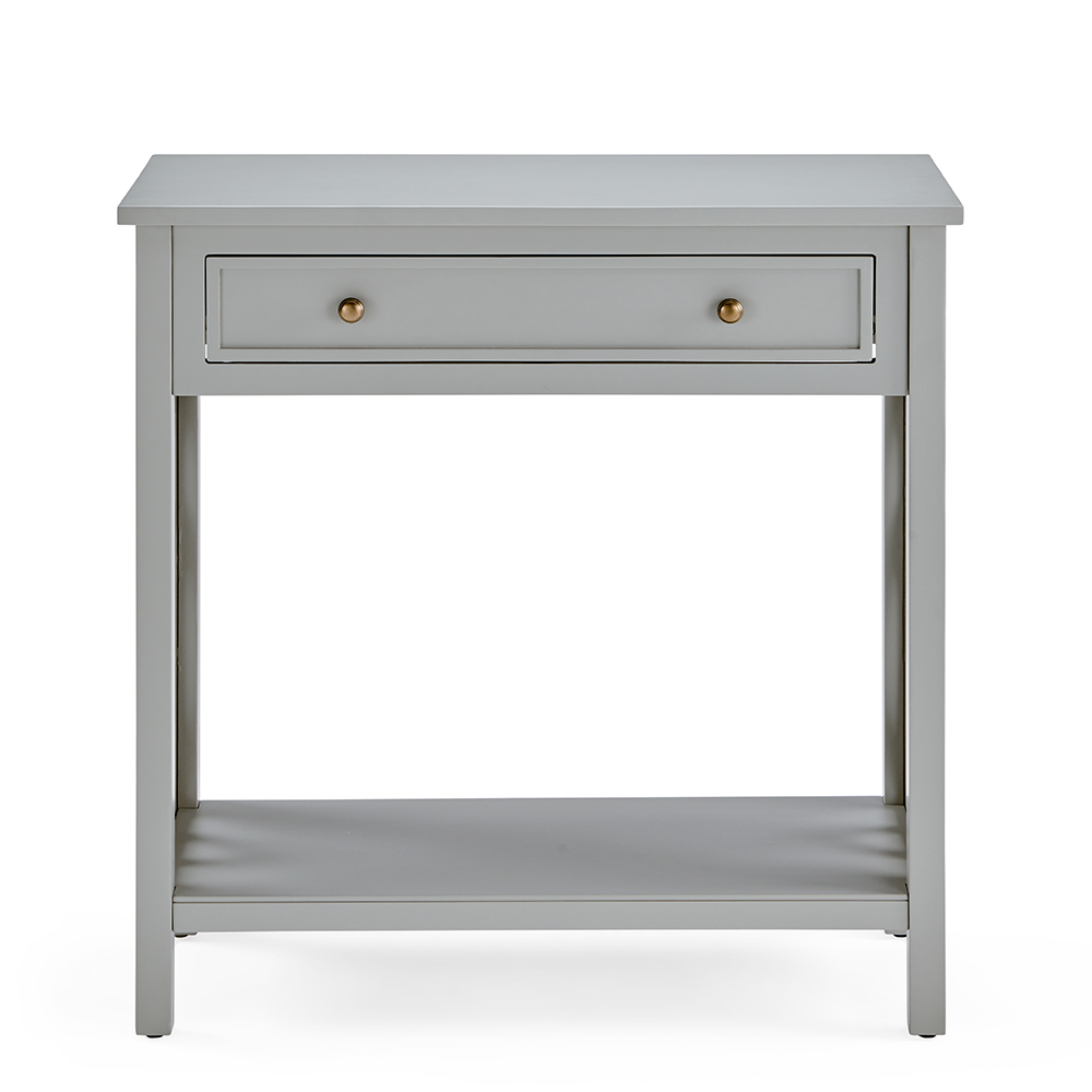 Coventry 32" Wooden Console Table with 1 Storage Drawer, and Bottom Shelf, for Entrance, Hallway, Dining Room, Kitchen - Gray