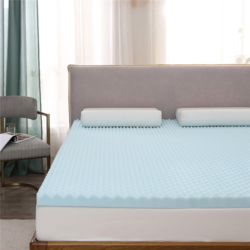 3-Inch Thick Gel Memory Foam Mattress Topper, Moisture-proof and Breathable, Relieve Pressure Points (Only Mattress) - Full Size