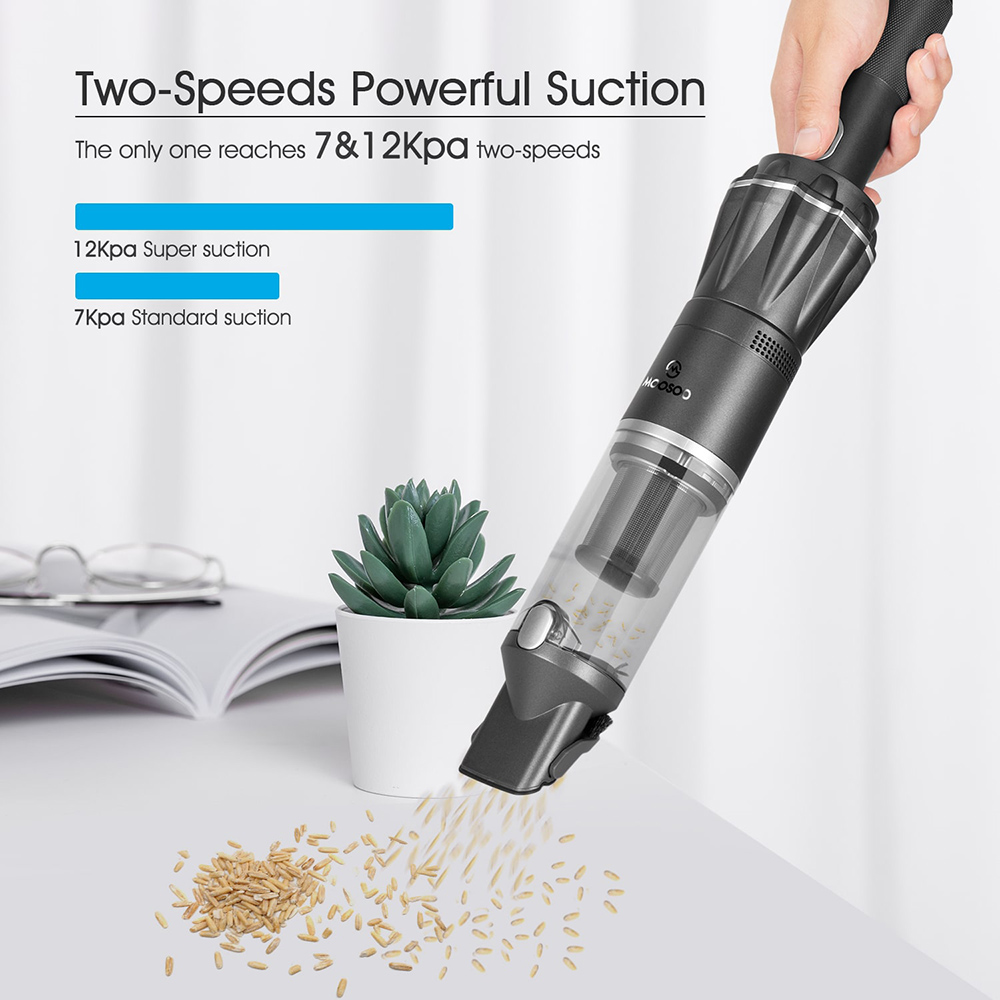 New MOOSOO Pro Car Cordless Handheld Vacuum Cleaner 12KPa Suction 15 ...