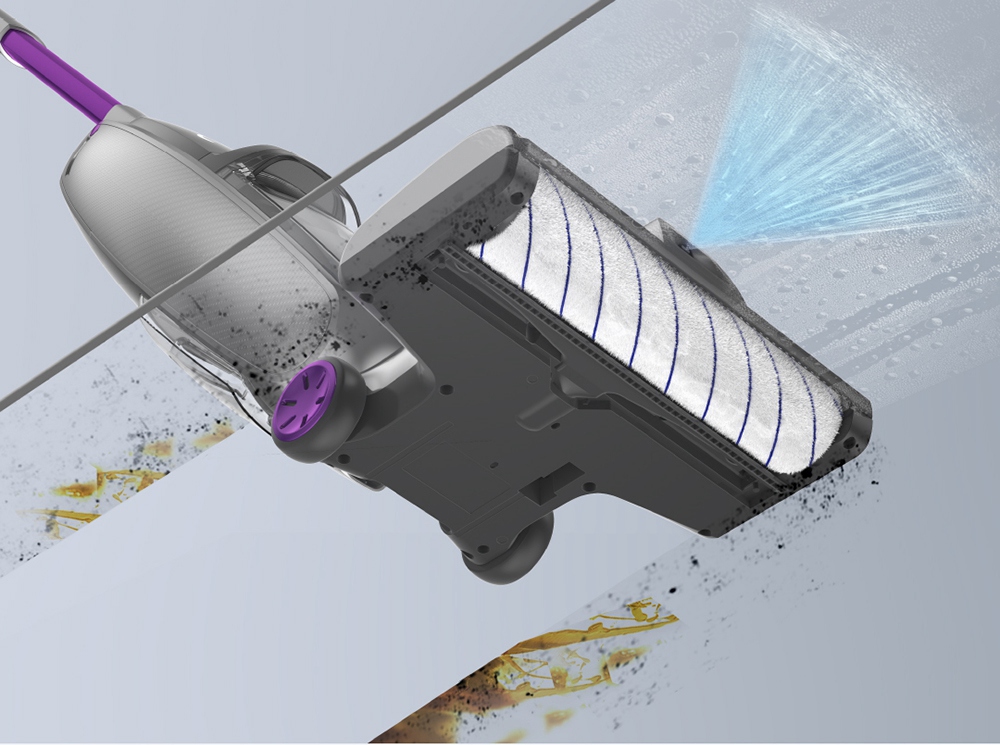 JIMMY PowerWash HW8 Pro Cordless Dry Wet Smart Vacuum Cleaner Cleaner 15000pa Ψηφιακός κινητήρας χωρίς ψήκτρες 3000mAh 35Mins Χρόνος λειτουργίας Στιγμιαίο στεγνό με ένα πάτημα Αυτοκαθαριζόμενο LED Disply Αποσπώμενο δοχείο νερού Αντικαταστάσιμη μπαταρία- Μωβ