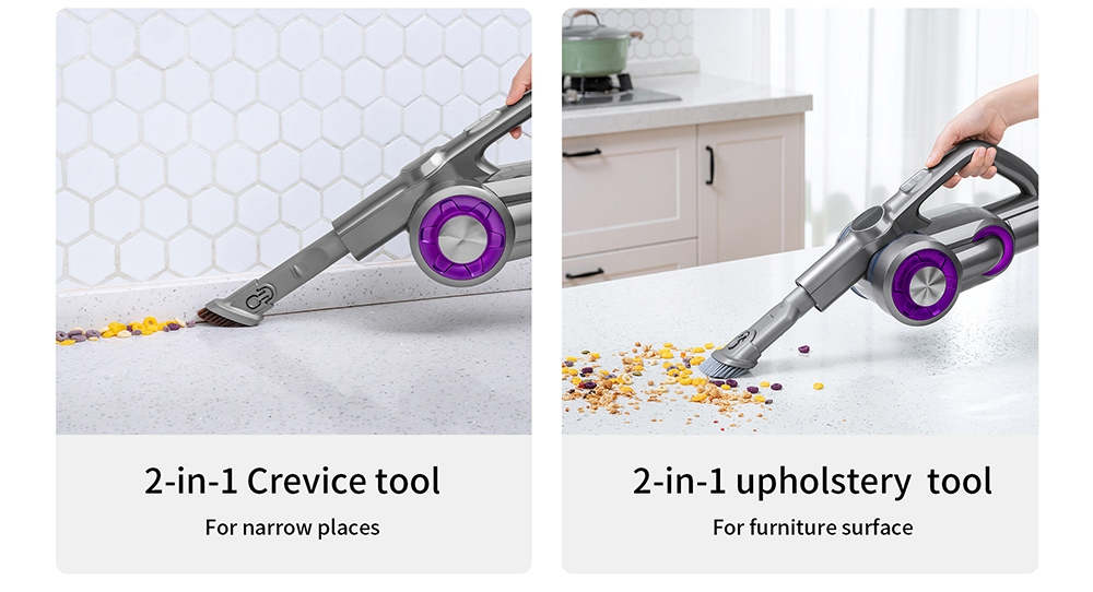 JIMMY H8 Pro Lightweight Smart Handheld Cordless Vacuum Cleaner 160AW 25000Pa Strong Suction,500W Motor,70 minutes Running Time,Auto Power Adjust LED Display Removable Battery Anti-winding With Stand Base for cleaning floors, furniture by Xiaomi