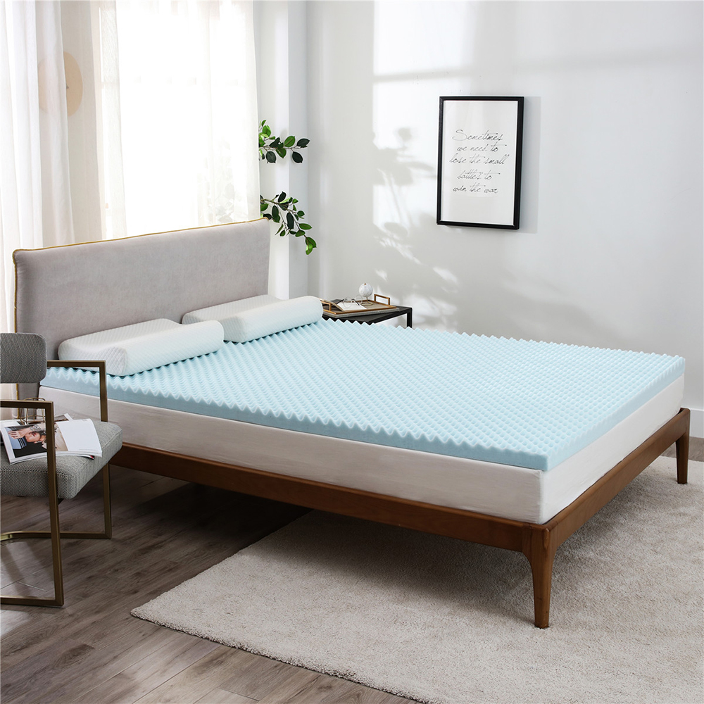 3-Inch Thick Gel Memory Foam Mattress Topper, Moisture-proof and Breathable, Relieve Pressure Points (Only Mattress) - Full Size