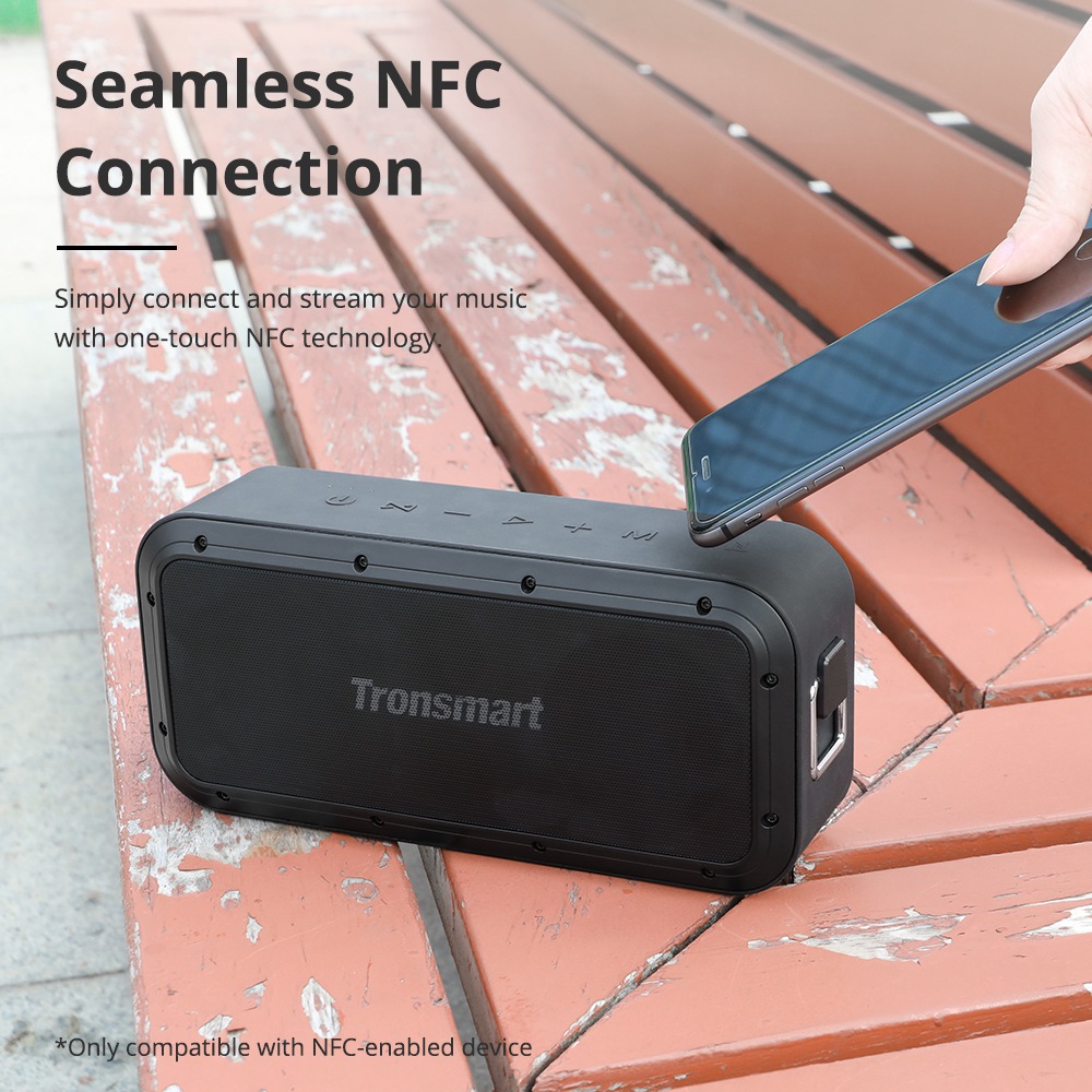 Tronsmart Force Pro 60W Bluetooth Speaker Broadcast Mode ATS2835 IPX7 15H Playtime NFC Type-C SoundPulse