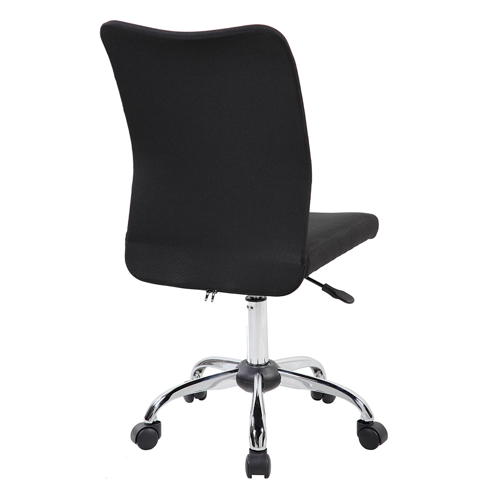 Techni Modern Leisure Polyester Swivel Chair Height Adjustable With Curved Backrest And Casters For Living Room, Bedroom, Dining Room, Office - Black 8 Techni Modern Leisure Polyester Swivel Chair Height Adjustable with Curved Backrest and Casters for Living Room, Bedroom, Dining Room, Office - Black