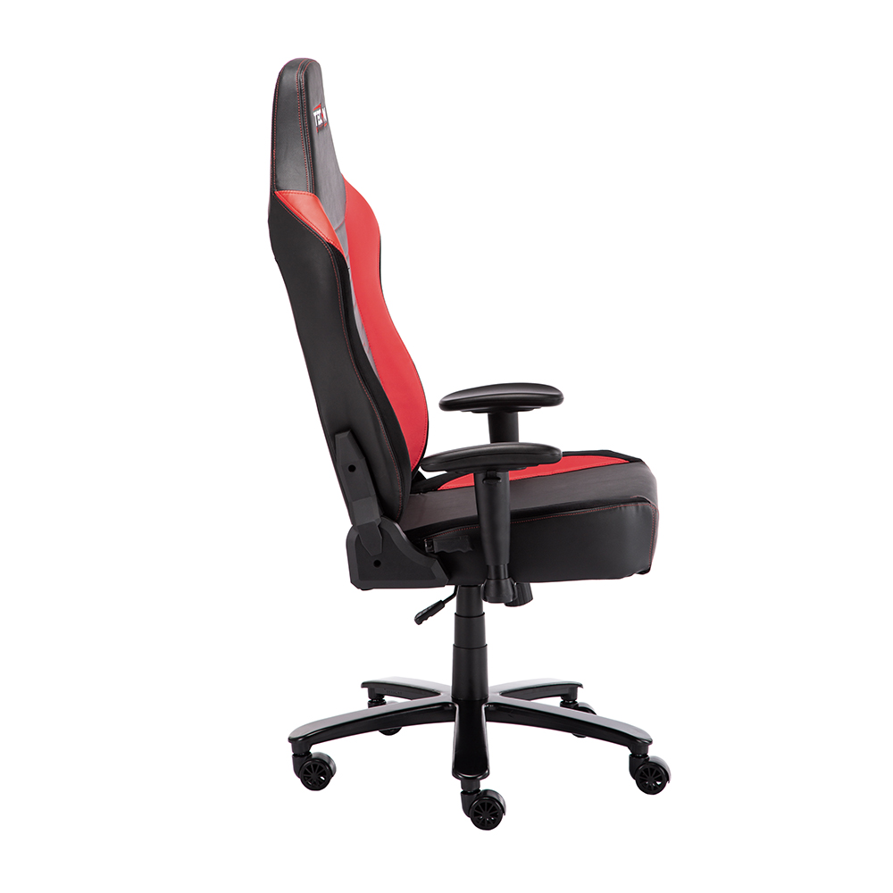 Techni Home Office Adjustable Rotatable Gaming Chair With Ergonomic High Backrest And Lumbar Support - Red 8 Techni Home Office Adjustable Rotatable Gaming Chair with Ergonomic High Backrest and Lumbar Support - Red