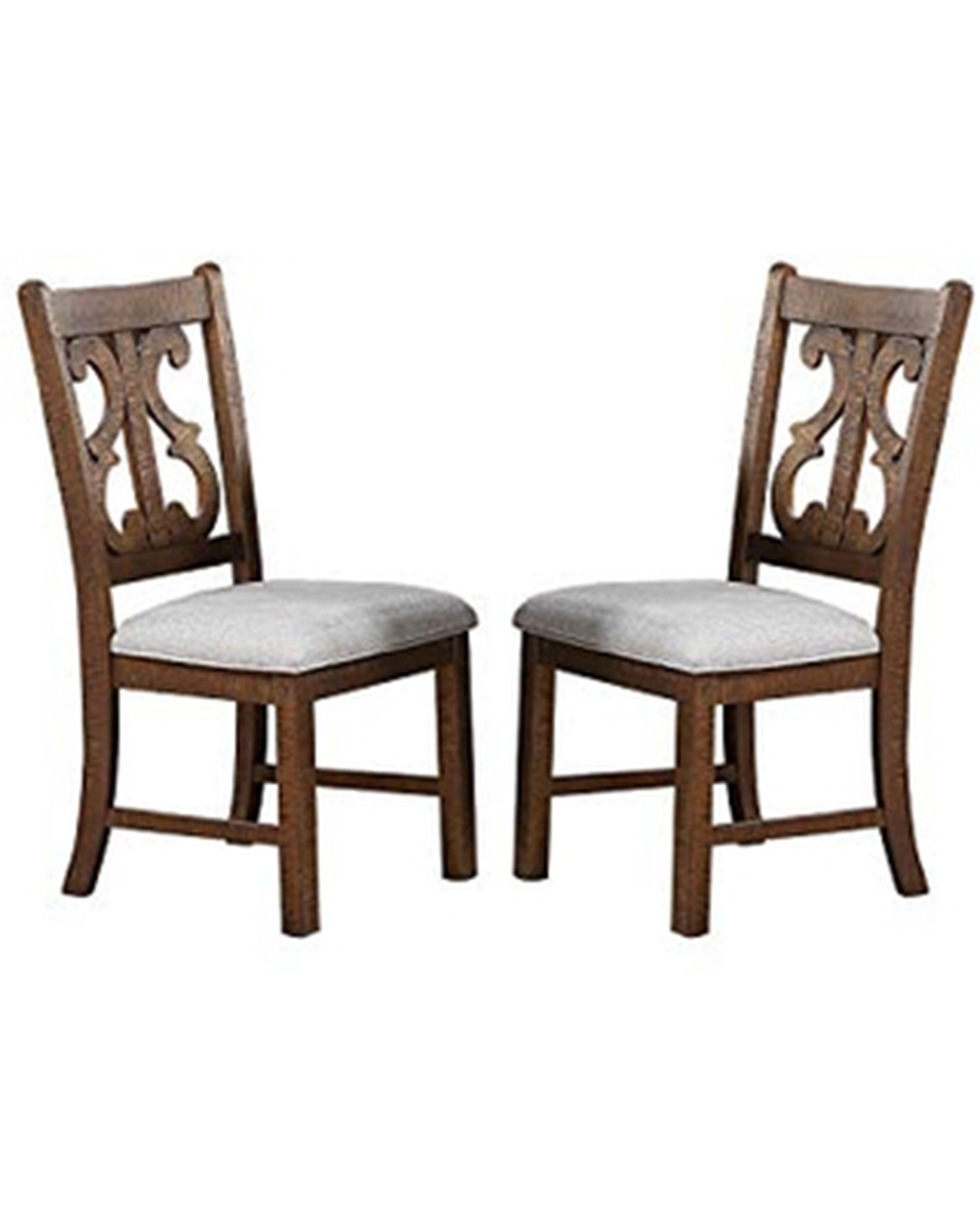 Upholstered Dining Chair Set of 2, with Backrest, and Wooden Legs, for Restaurant, Cafe, Tavern, Office, Living Room - Brown