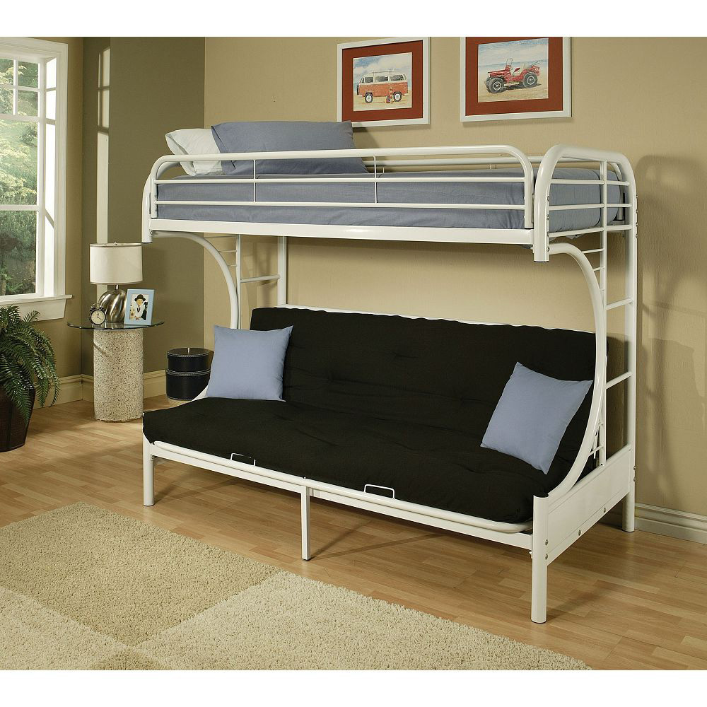 двухъярусная двухместная кровать с диваном