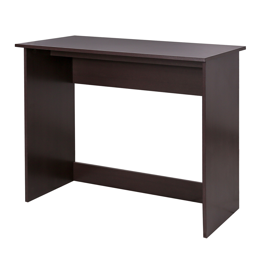 Home Office 35.5" Computer Desk with Wooden Frame, for Game Room, Office, Study Room - Dark Brown