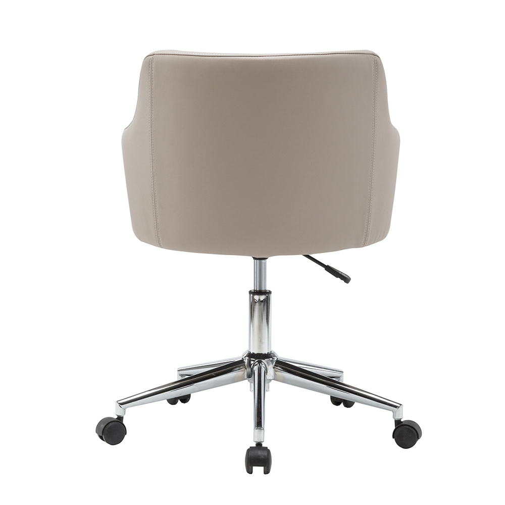 Techni Modern Leisure Polyester Swivel Chair Height Adjustable With Curved Backrest And Casters For Living Room, Bedroom, Dining Room, Office - Beige 8 Techni Modern Leisure Polyester Swivel Chair Height Adjustable with Curved Backrest and Casters for Living Room, Bedroom, Dining Room, Office - Beige
