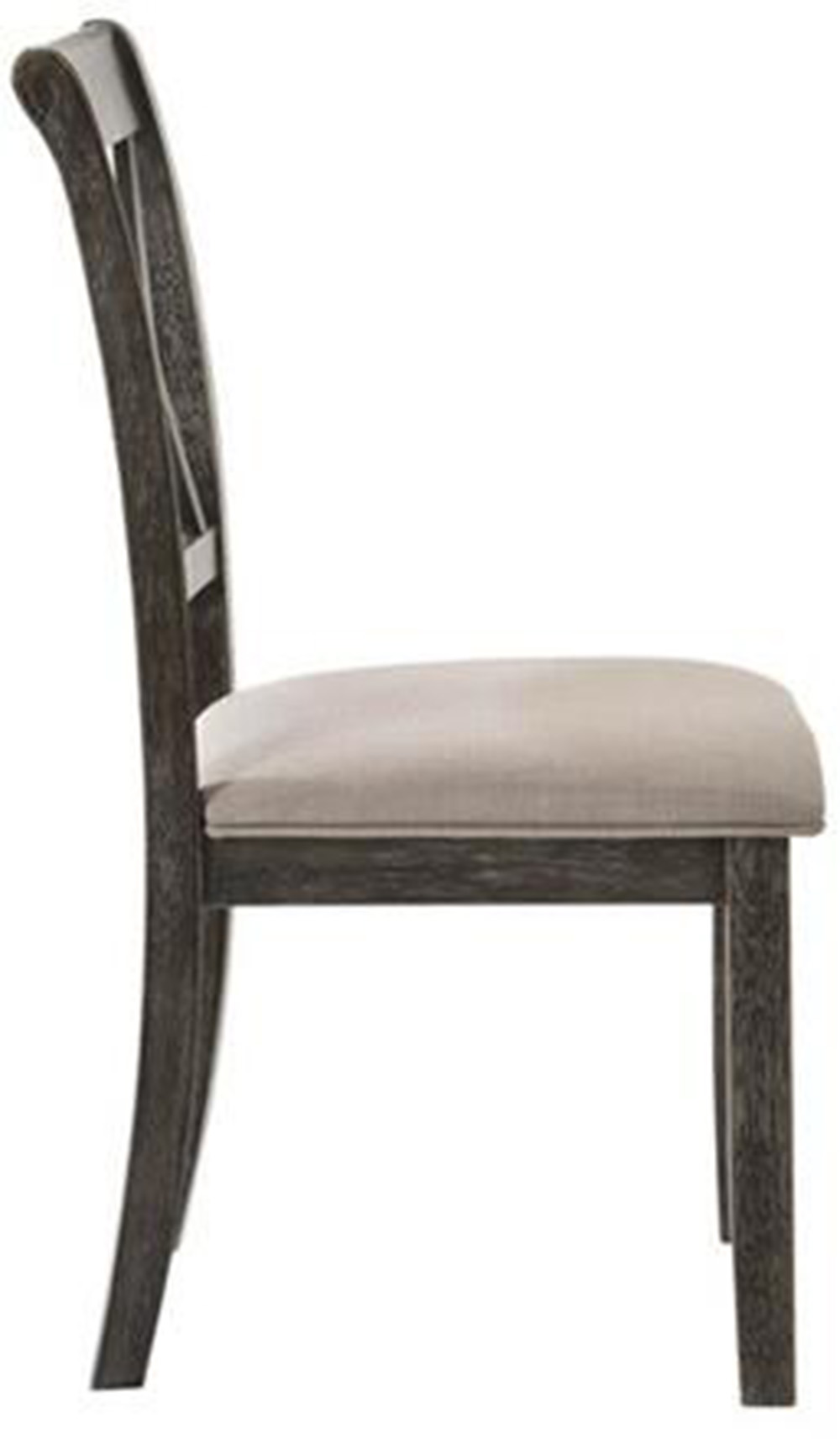 ACME Claudia Fabric Upholstered Dining Chair Set Of 2, With High Backrest, And Wood Legs, For Restaurant, Cafe, Tavern, Office, Living Room - Gray 9 ACME Claudia Fabric Upholstered Dining Chair Set of 2, with High Backrest, and Wood Legs, for Restaurant, Cafe, Tavern, Office, Living Room - Gray