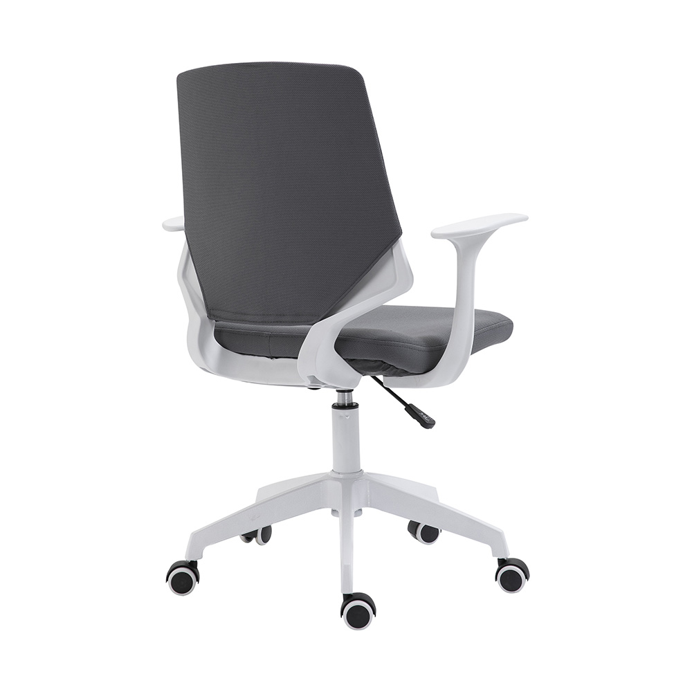 Techni Home Office Fabric Adjustable Rotatable Chair With Ergonomic Backrest And Casters - Gray 8 Techni Home Office Fabric Adjustable Rotatable Chair with Ergonomic Backrest and Casters - Gray