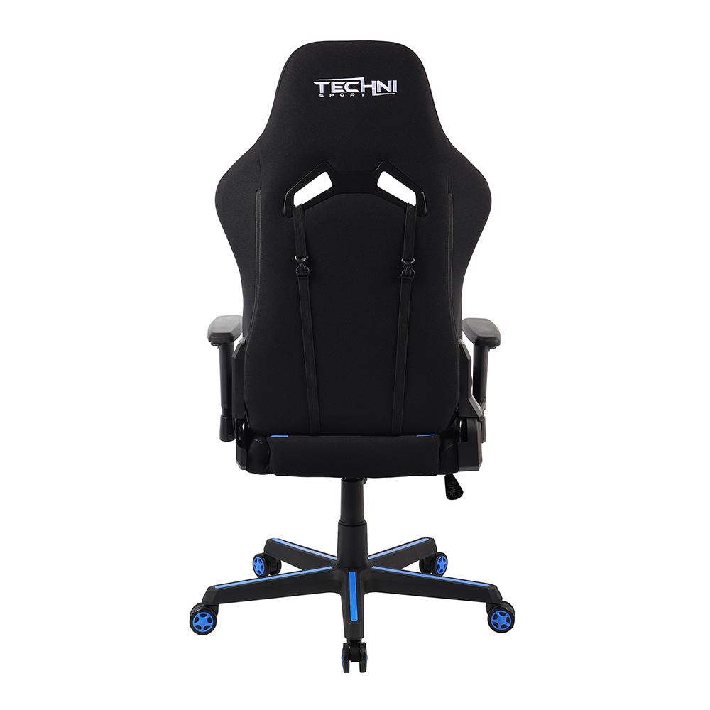 Techni Home Office Fabric Adjustable Rotatable Gaming Chair With Ergonomic High Backrest And Lumbar Support - Blue 9 Techni Home Office Fabric Adjustable Rotatable Gaming Chair with Ergonomic High Backrest and Lumbar Support - Blue