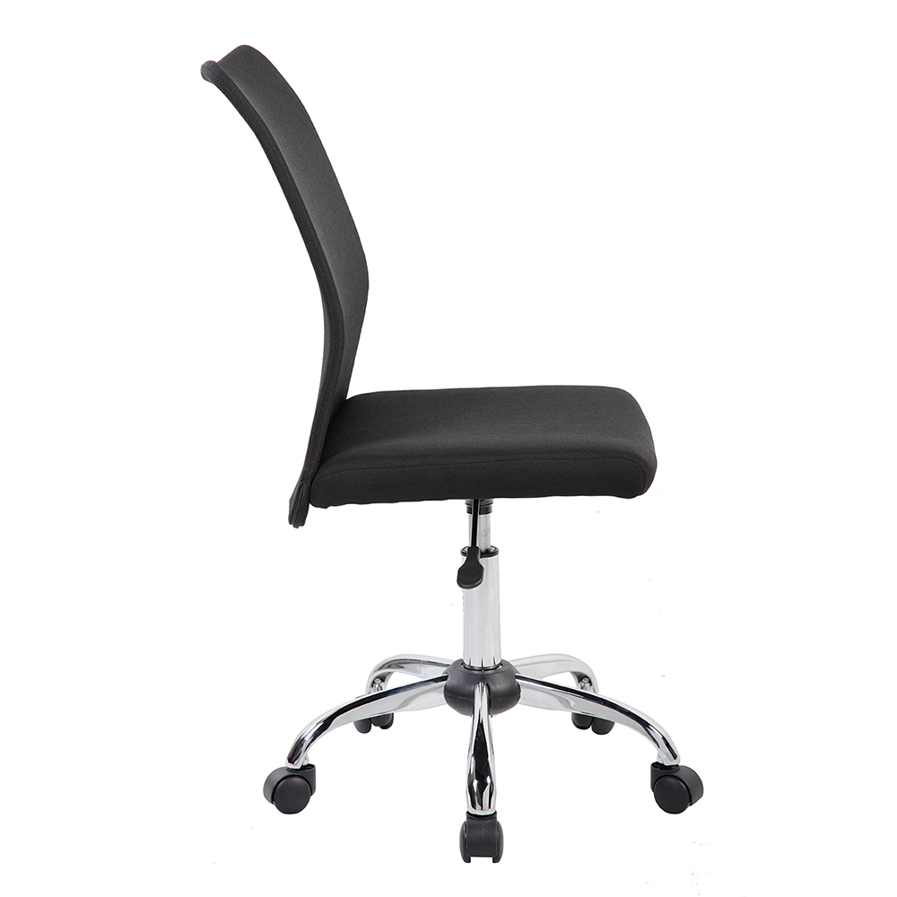 Techni Modern Leisure Polyester Swivel Chair Height Adjustable With Curved Backrest And Casters For Living Room, Bedroom, Dining Room, Office - Black 7 Techni Modern Leisure Polyester Swivel Chair Height Adjustable with Curved Backrest and Casters for Living Room, Bedroom, Dining Room, Office - Black