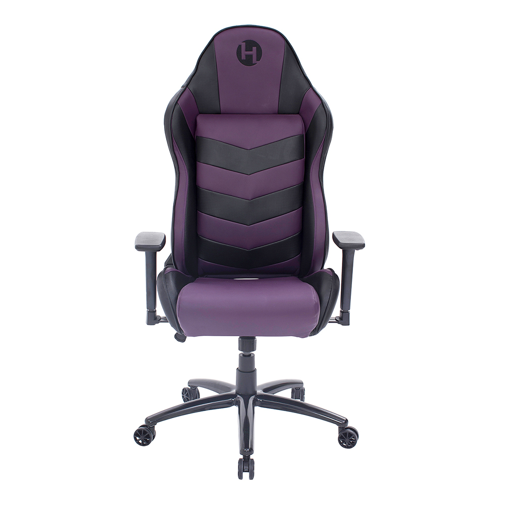 Techni TS-61 Home Office Adjustable Rotatable Gaming Chair With Ergonomic High Backrest And Casters - Black + Purple 6 Techni TS-61 Home Office Adjustable Rotatable Gaming Chair with Ergonomic High Backrest and Casters - Black + Purple