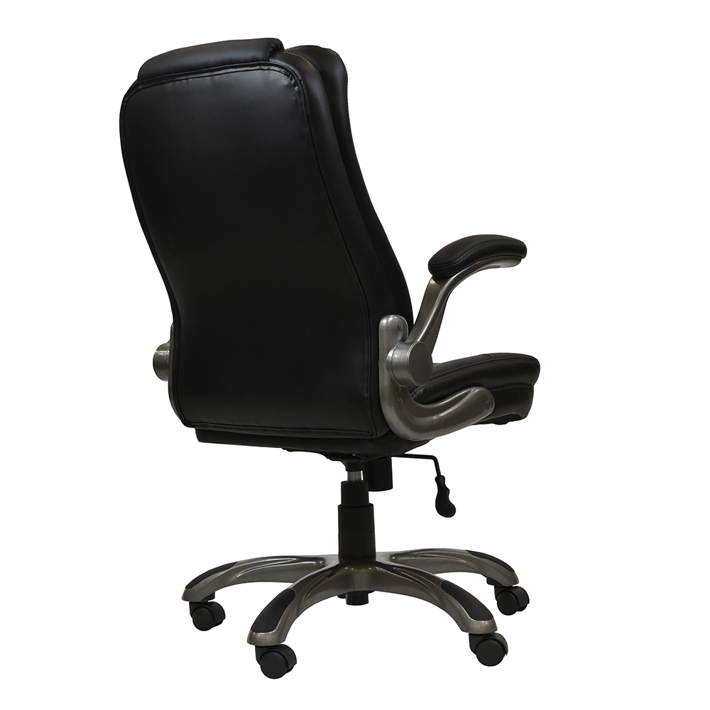 Techni Home Office Adjustable Rotatable Gaming Chair With Ergonomic Backrest And Flip-up Armrests - Black 8 Techni Home Office Adjustable Rotatable Gaming Chair with Ergonomic Backrest and Flip-up Armrests - Black