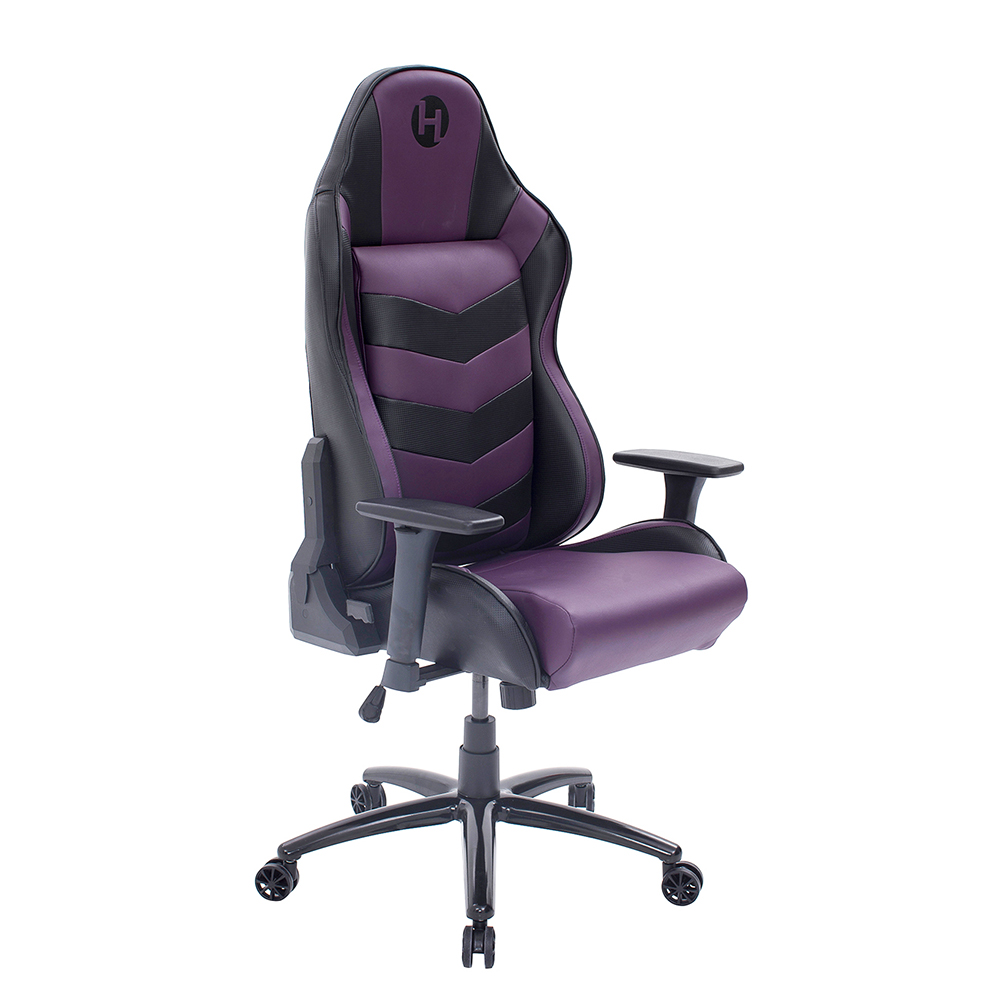 Techni TS-61 Home Office Adjustable Rotatable Gaming Chair With Ergonomic High Backrest And Casters - Black + Purple 7 Techni TS-61 Home Office Adjustable Rotatable Gaming Chair with Ergonomic High Backrest and Casters - Black + Purple