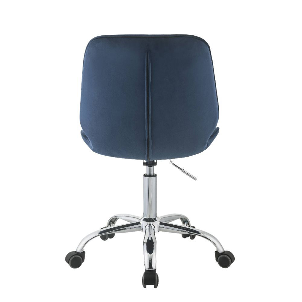 ACME Muata Modern Leisure Velvet Swivel Chair Height Adjustable With Curved Backrest And Casters For Living Room, Bedroom, Dining Room, Office - Blue 10 ACME Muata Modern Leisure Velvet Swivel Chair Height Adjustable with Curved Backrest and Casters for Living Room, Bedroom, Dining Room, Office - Blue