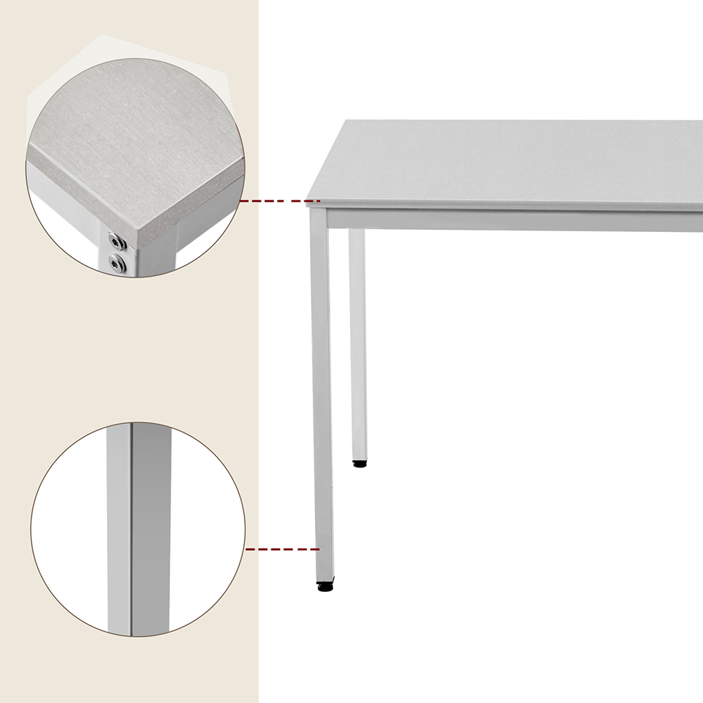 TOPMAX 3 Piece Dining Set, Including 1 Table, and 2 Benches, for Small Apartment, Studio, Kitchen - White