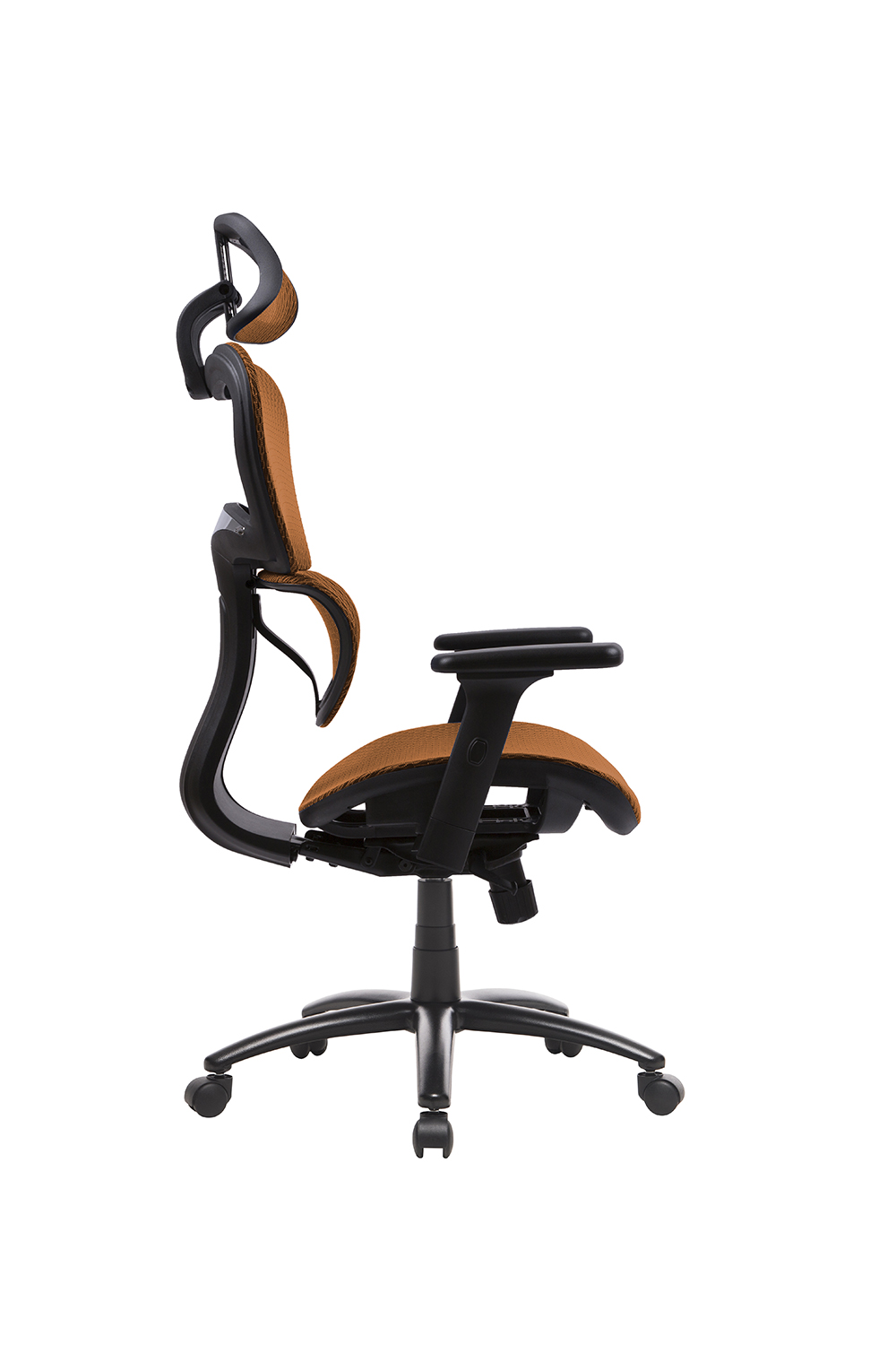 Home Office Rotatable Gaming Chair Height Adjustable With Ergonomic High Backrest, Elastic Mesh, And Lumbar Support - Orange 14 Home Office Rotatable Gaming Chair Height Adjustable with Ergonomic High Backrest, Elastic Mesh, and Lumbar Support - Orange