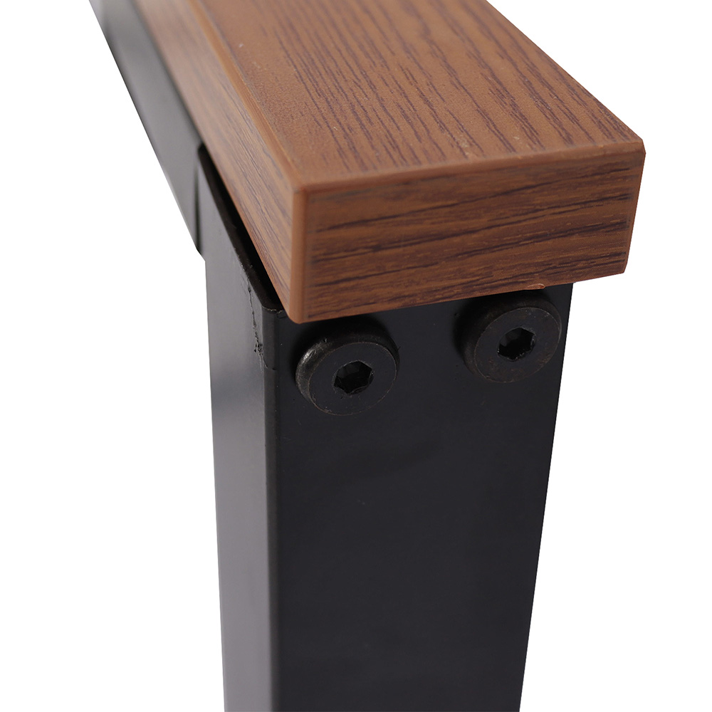 Full-Size Platform Bed Frame with Headboard and Metal Slats Support, No Box Spring Needed (Only Frame) - Black