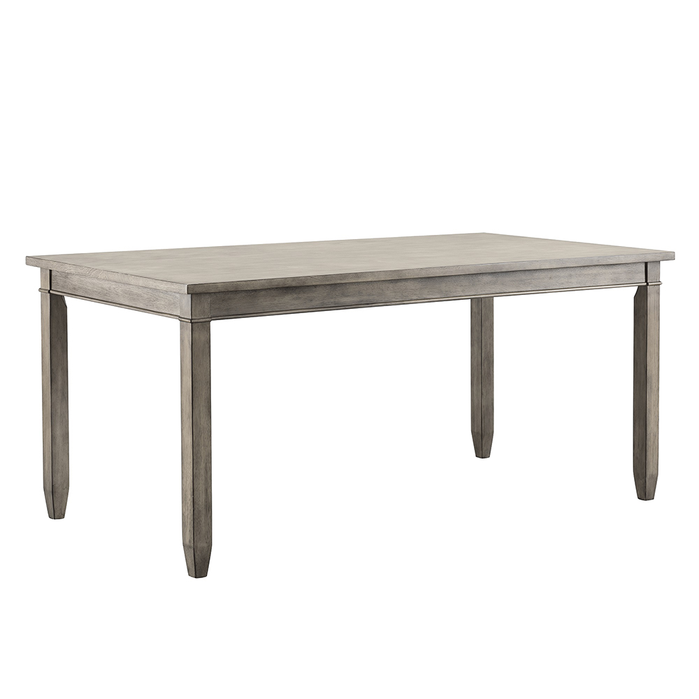 67.3" Rectangle Wooden Dining Table for Restaurant, Cafe, Tavern, Living Room - Gray