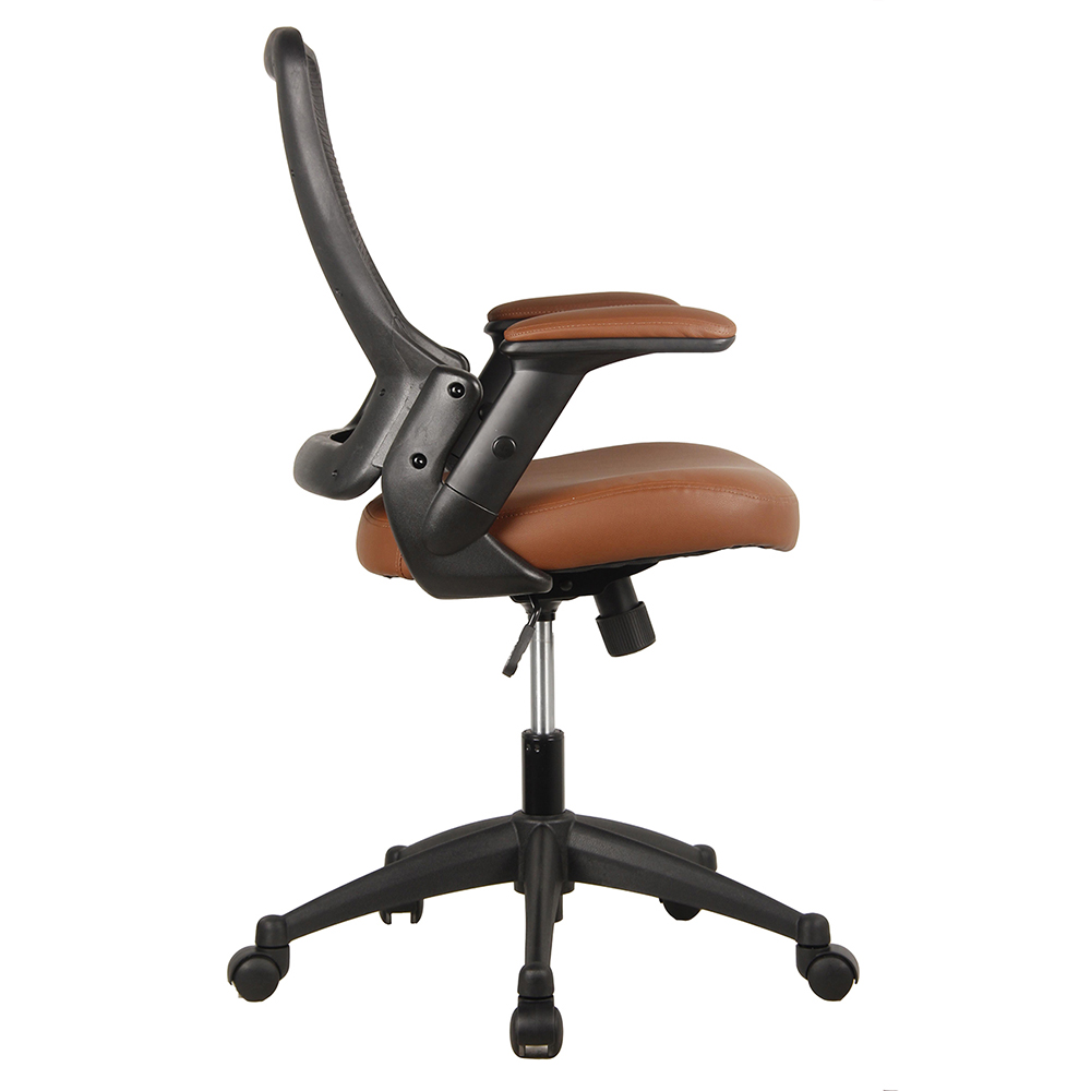 Techni Home Office Adjustable Rotatable Gaming Chair With Ergonomic Mesh Backrest And Adjustable Armrests - Brown 7 Techni Home Office Adjustable Rotatable Gaming Chair with Ergonomic Mesh Backrest and Adjustable Armrests - Brown