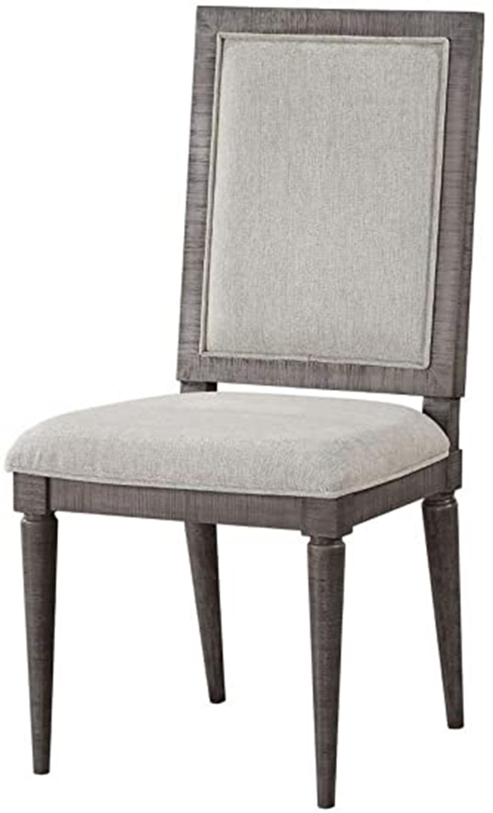 ACME Artesia Fabric Upholstered Dining Chair Set of 2, with High Backrest, and Wood Legs, for Restaurant, Cafe, Tavern, Office, Living Room - Beige