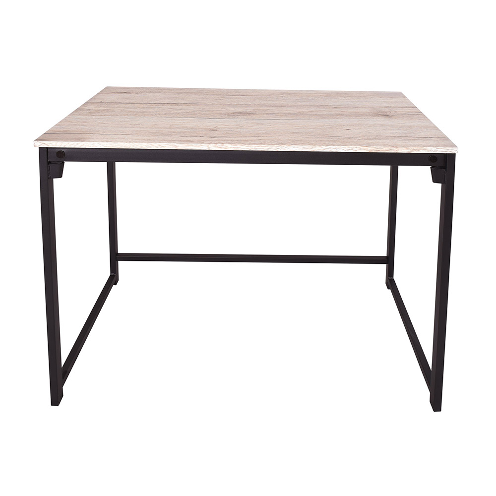 Home Office Computer Desk with MDF Tabletop and Metal Frame, for Game Room, Office, Study Room - Oak