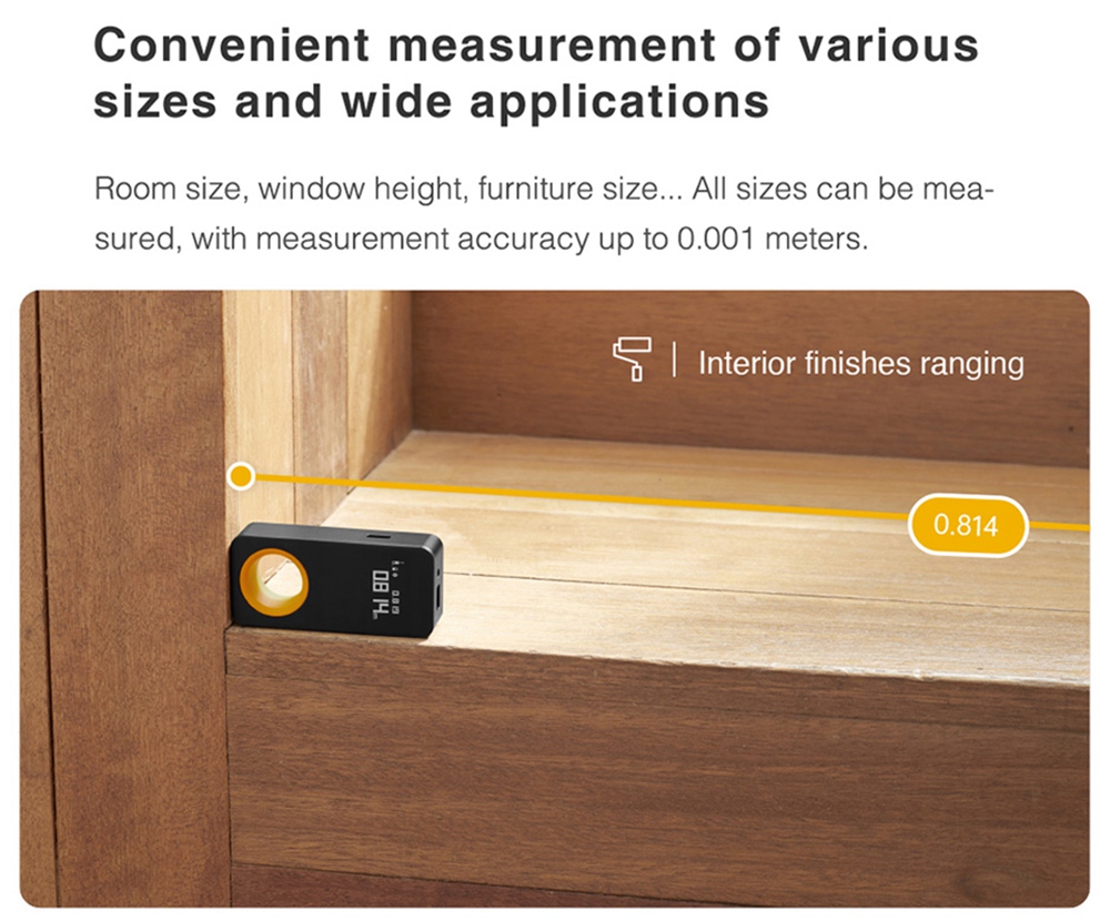 HOTO 30M Smart Laser Rangefinder with OLED Display