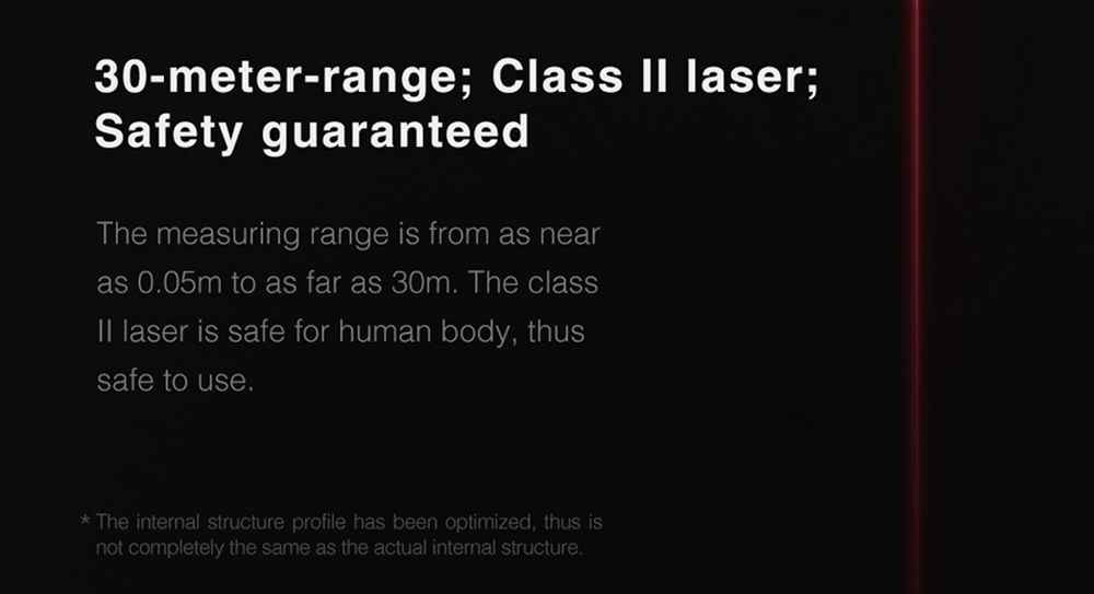 Télémètre laser intelligent HOTO 30M avec écran OLED