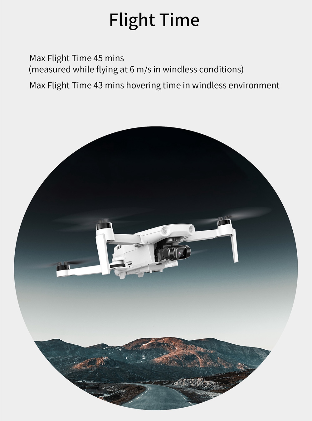 Hubsan Zino Mini SE GPS 6KM RC Drone con fotocamera 4K 30fps Gimbal a 3 assi 45 minuti Tempo di volo Monitoraggio AI - Una batteria