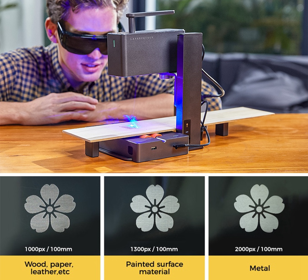 LaserPecker 2 Delux -Super Fast Handheld Laser Engraver & Cutter