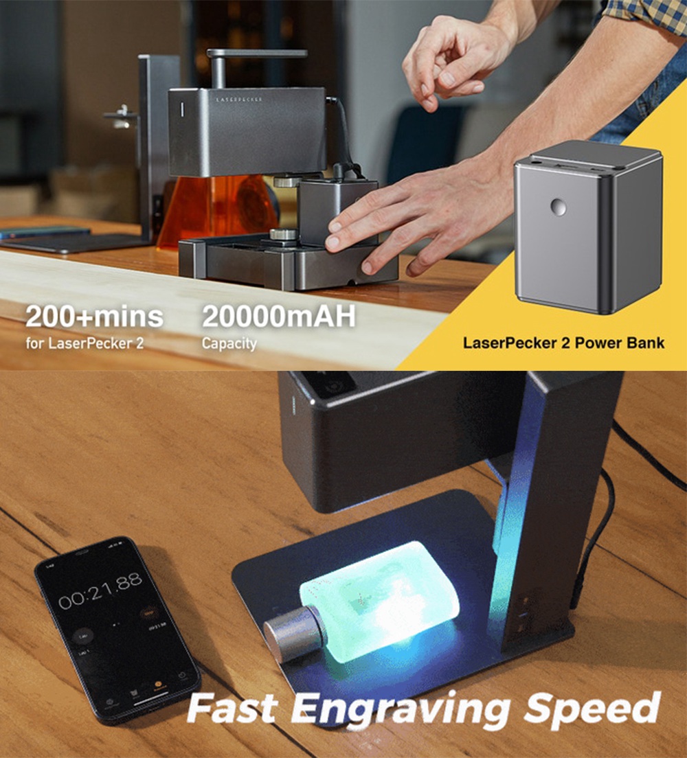 LaserPecker 2-Super Fast Handheld Laser Engraver & Cutter by LaserPecker —  Kickstarter