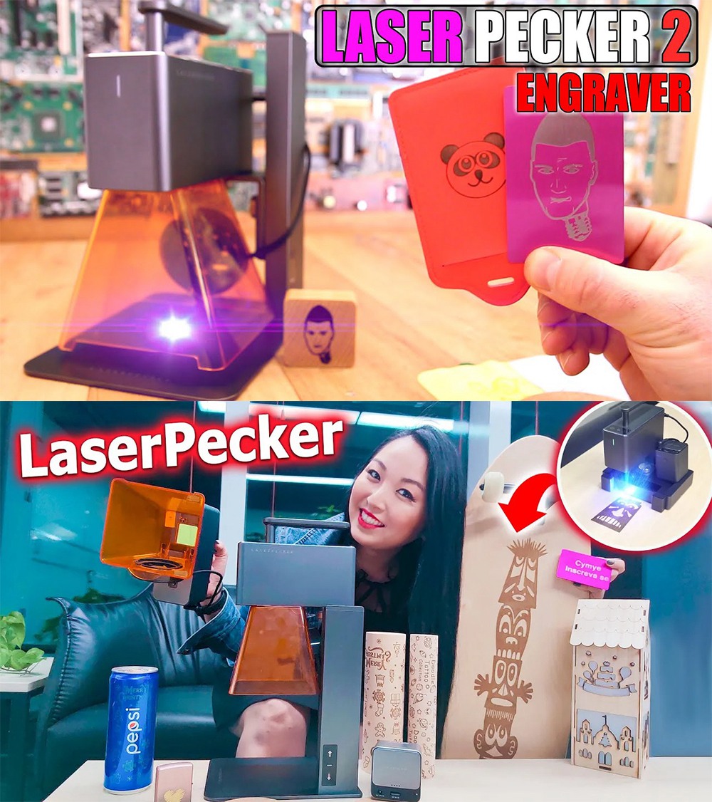 LaserPecker 2 Delux -Super Fast Handheld Laser Engraver & Cutter