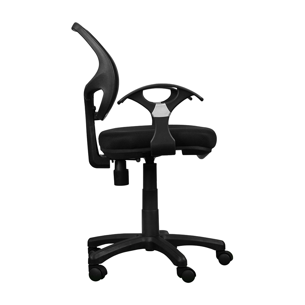 Techni Home Office Mesh Adjustable Rotatable Chair With Ergonomic Backrest And Nylon Base - Black 7 Techni Home Office Mesh Adjustable Rotatable Chair with Ergonomic Backrest and Nylon Base - Black