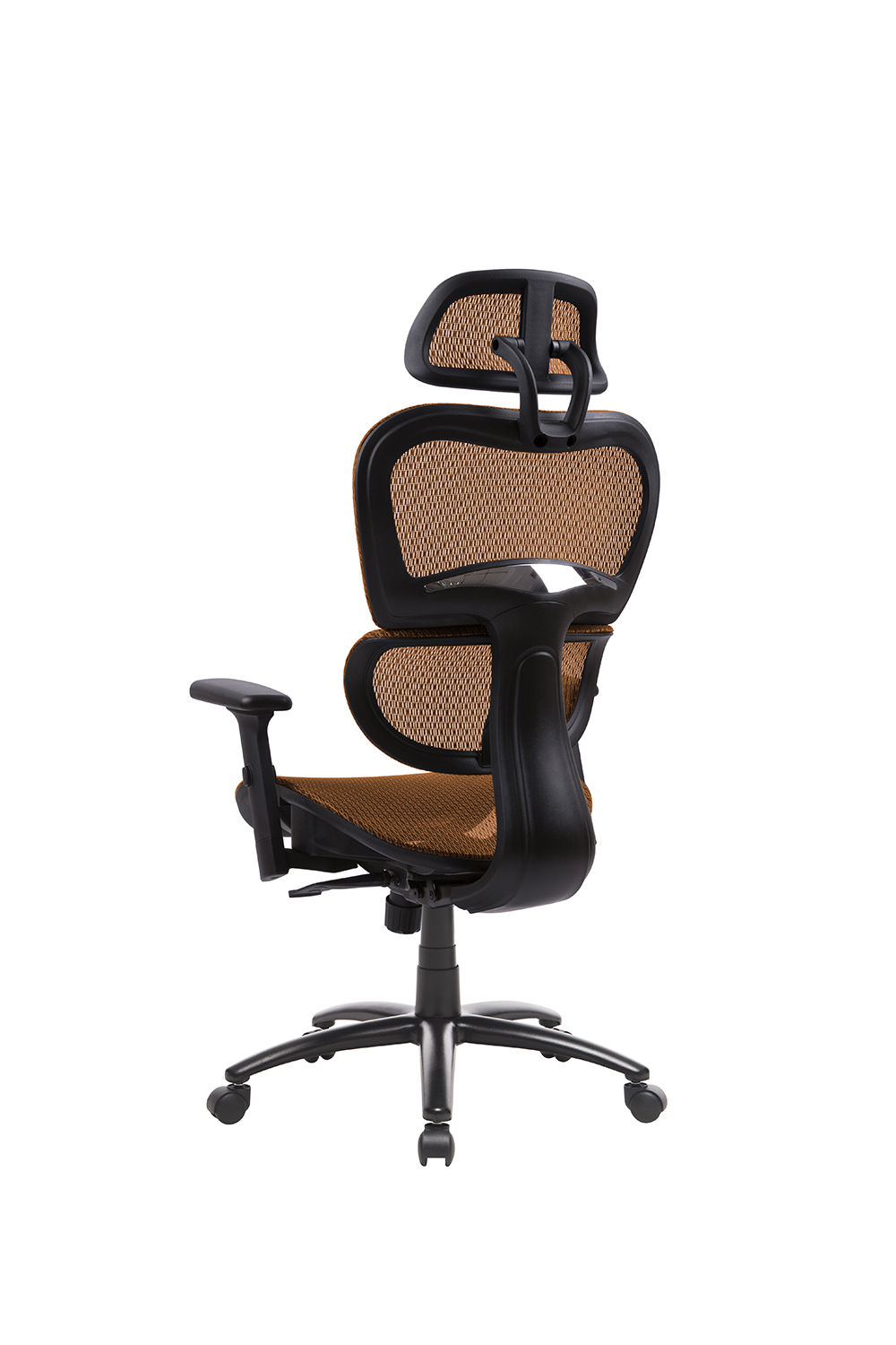 Home Office Rotatable Gaming Chair Height Adjustable With Ergonomic High Backrest, Elastic Mesh, And Lumbar Support - Orange 16 Home Office Rotatable Gaming Chair Height Adjustable with Ergonomic High Backrest, Elastic Mesh, and Lumbar Support - Orange