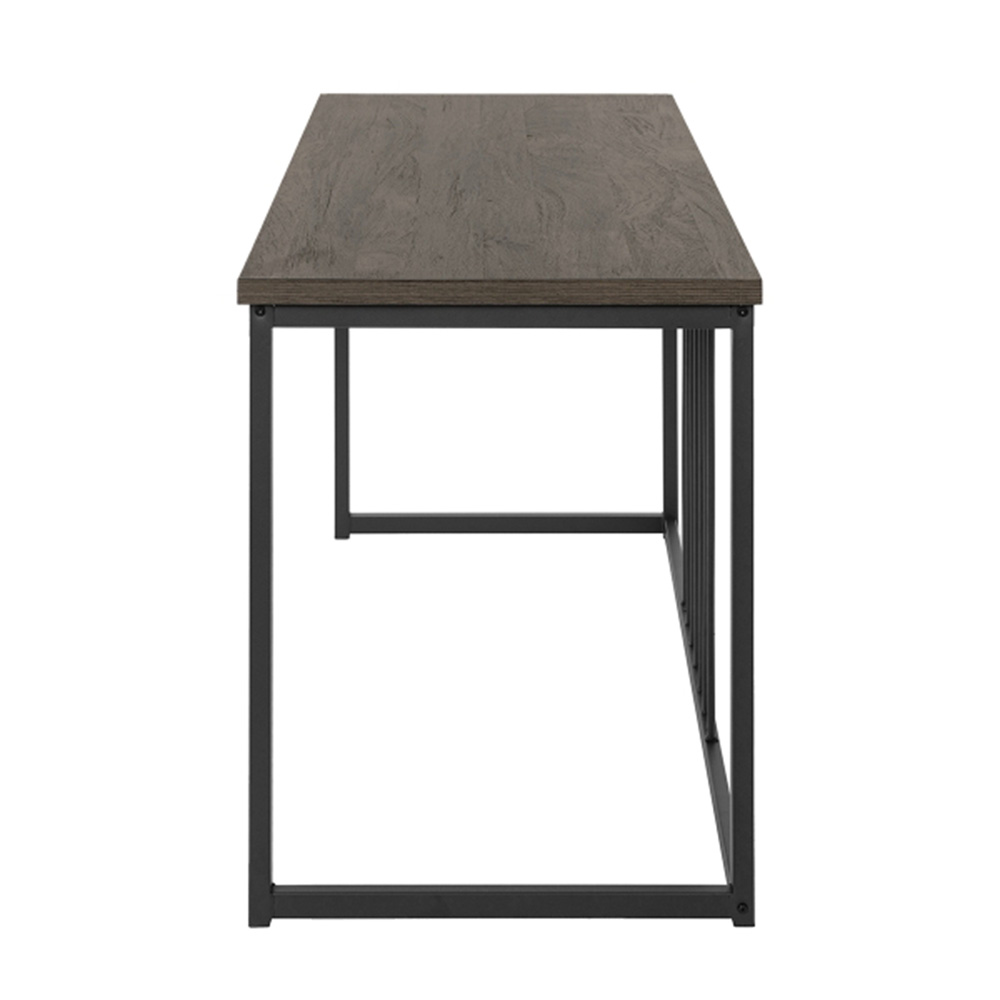 Home Office 47.2" L Computer Desk with Wooden Tabletop and Metal Frame, for Game Room, Office, Study Room - Walnut