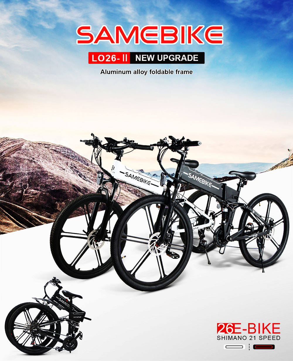 Samebike lo26 shop moped electric bike