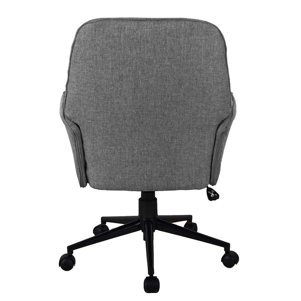 Techni Home Office Tufted Upholstered Adjustable Rotatable Chair With Ergonomic Backrest And Casters - Gray 8 Techni Home Office Tufted Upholstered Adjustable Rotatable Chair with Ergonomic Backrest and Casters - Gray
